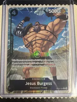 Bandai Jesus Burgess Alternate Art Rare Foil OP09-086 Premium Booster Vol. 2 - Image 1