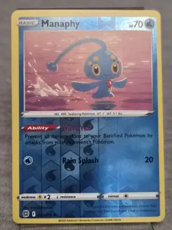 Manaphy 41/172 Reverse Holo | Brilliant Stars | Pokemon Card - Image 1