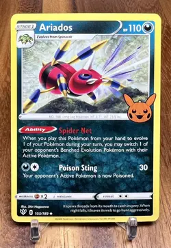 Ariados 103/189 Non Holo Trick or Trade Halloween Pokemon Card NM - Image 1