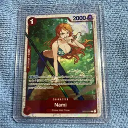 Nami OP01-016 R Three Captains Rare Alt Art AA One Piece Card Game English TCG - Image 1