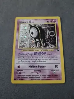 Pokemon TCG Neo Discovery Unown a 14/75 Holo Card VLP - Image 1
