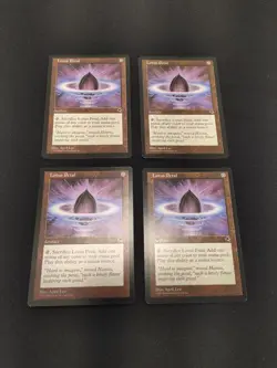 Mtg Lotus Petal x4 Tempest LP+ Playset - Magic the Gathering - Image 1