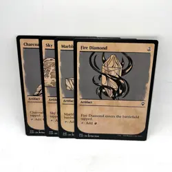Diamond Mana Rock Artifact Showcase Lot Of 4 MTG Magic the Gathering EDH - Image 1