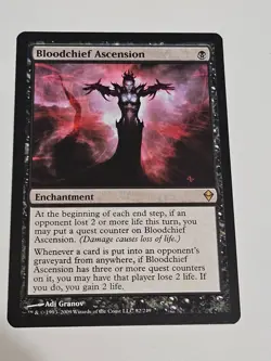 Mtg BLOODCHIEF ASCENSION LP Zendikar Magic Rare - Image 1