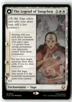 The Legend Of Yangchen MTG Magic NM Avatar The Last Airbender - Image 1