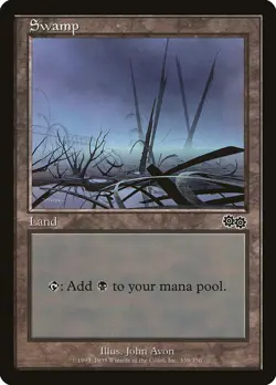 MTG Swamp (339) ** Urza's Saga ** English (LP) - Image 1