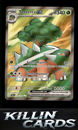 Torterra ex - 185/162 185/162 Pokemon Ultra Rare SV05: Temporal Forces Card NM - Image 1