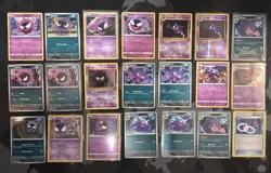 21 Card Gastly, Haunter, Gengar Pokemon Evolution Line Lot - Image 1