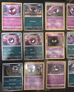 21 Card Gastly, Haunter, Gengar Pokemon Evolution Line Lot - Image 4