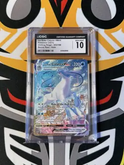 CGC 10 - Pokemon Ice Rider Calyrex VMAX Chilling Reign Secret Rare Alt Art #203 - Image 1