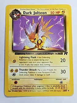 Pokemon 1st Edition Team Rocket Dark Jolteon 38/82 LP - Image 1