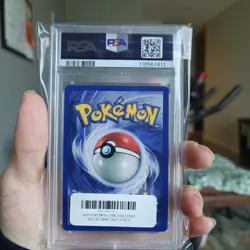 2000 Pokemon Gym Challenge Brock's Ninetales Holo PSA 9 Mint - Image 2