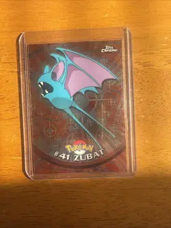 2000 TOPPS CHROME POKEMON TV ANIMATION # 41 ZUBAT LP - Image 1