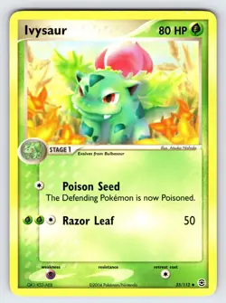 Ivysaur 35/112 2004 EX FireRed & LeafGreen Pokemon Card TCG Uncommon - VLP - Image 1