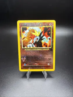 Entei #34 Black Star Promo Reverse Holo Rare Vintage Pokemon Card - NM - Image 1