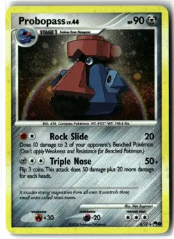 Probopass ⭐ 4/17 🌀 Swirl 🌀 Holo Rare POP Series 8 2008 Pokemon MP - Image 1