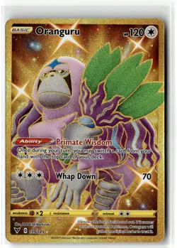 Oranguru ⭐ 199/185 Holo Rare Secret Vivid Voltage 2020 Pokemon NM - Image 1