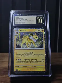 Pokemon Jolteon Prismatic Evolutions 169 Black Star Promo Holo CGC 10 PRISTINE - Image 1