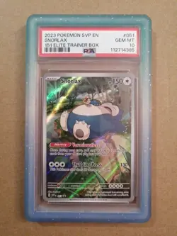 2023 Pokemon SV Black Star Promos - SVP EN Snorlax #051 PSA 10 GEM MINT - Image 1