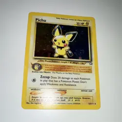 Pokemon Pichu Neo Genesis Holo Rare 12/111 Unlimited 2000 English - Image 1