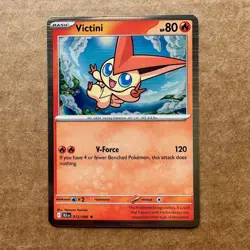 Victini 012/086 Rare Holo - SV Black Bolt Pokemon TCG (NM) - Image 1