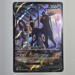 Pokemon TCG Umbreon V Ultra Rare Full Art Single Strike Holo TG22/TG30 Basic 20… - Image 1