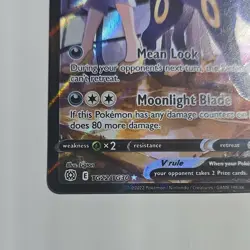 Pokemon TCG Umbreon V Ultra Rare Full Art Single Strike Holo TG22/TG30 Basic 20… - Image 5