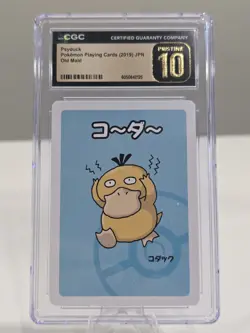 CGC 10 Pristine Psyduck Old Maid Playing Card 2019 Pokemon - Image 1