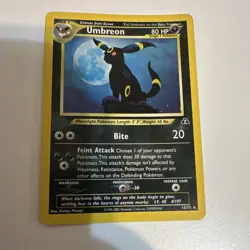 Pokemon Umbreon Neo Discovery Holo Rare 13/75 Unlimited 2001 English - Image 1