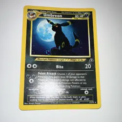 Pokemon Umbreon Neo Discovery Holo Rare 13/75 Unlimited 2001 English - Image 2