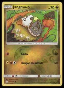 Pokemon - 161/236 - Jangmo-o - Cosmic Eclipse - Reverse Holo - NM/M - Image 1