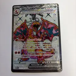 Pokemon TCG Obsidian Flames Charizard EX Ultra Rare Holo Card 215/197 - Image 1