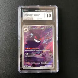 2025 Pokemon PTCG S-Chinese CBB3C Gem Pack Vol 3 0307/07 Gengar CGC 10 - Image 1