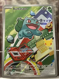 Pokemon Bulbasaur MEP 037 First Partner Illustration Rare Promo 30th Anniversary - Image 1
