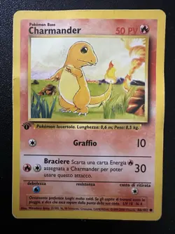 Pokemon TCG Charmander Base Set 46/102 Regular 1st Edition, Italian NM - Image 1