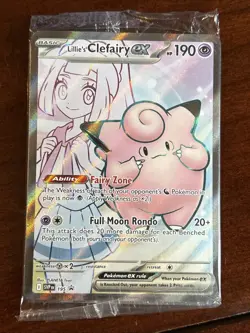 Pokemon Scarlet & Violet Promo Lillie’s Clefairy 195 Full Art Holo Sealed - Image 1
