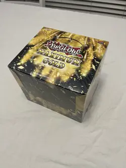YuGiOh Maximum Gold Sealed Display Box (5 mini Boxes) 4 Packs Per Mini Box - Image 1