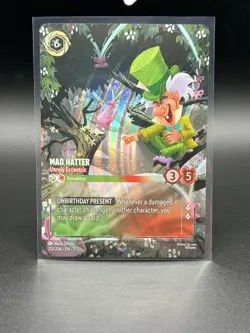 Disney Lorcana Mad Hatter-Unruly Eccentric Enchanted Foil Character 213/204-EN-7 - Image 5