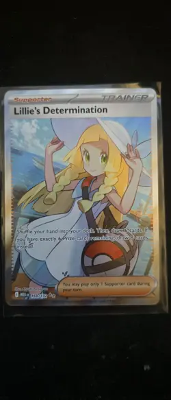 Pokemon TCG Mega Evolution Lillie’s Determination Full Art Trainer Card 169/132 - Image 1