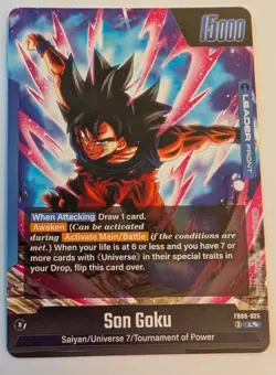 Dragon Ball Super Card Game Son Goku Leader FB09 Awaken Super ALT ART FB09-025 - Image 2
