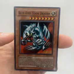Yugioh card Blue-Eyes Toon Dragon DB1-EN066 Super Rare - Image 1