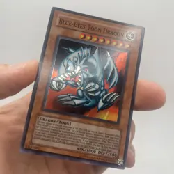 Yugioh card Blue-Eyes Toon Dragon DB1-EN066 Super Rare - Image 3