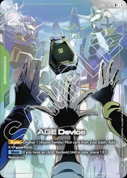 AGE Device (R+) GD02-103 Gundam Card Game Dual Impact Holofoil R+ Near Mint - Image 2
