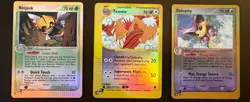 Pokemon 3-card Lot Reverse Holo Ninjask 18 Fearow 45 Delcatty 5 LP-MP - Image 1