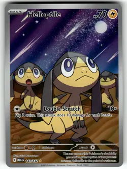 Helioptile 143/132 ME01: Mega Evolution NM Pokemon Card TCG - Image 1