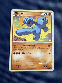 Machop 67/102 HGSS Triumphant Pokemon Card LP - Image 1