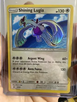 Pokemon Shining Lugia Sun & Moon SM82 Promo Holo Card English - Image 1