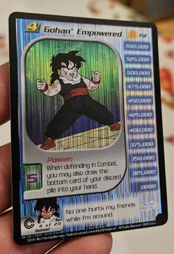 Gohan Empowered #152 Unlimited Rare Foil Dragon Ball Z Card Game Score Holo NM - Image 1