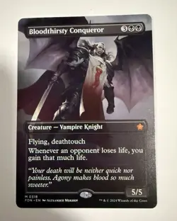 Bloodthirsty Conqueror - Borderless Reg - Foundations - Magic the Gathering NM - Image 1