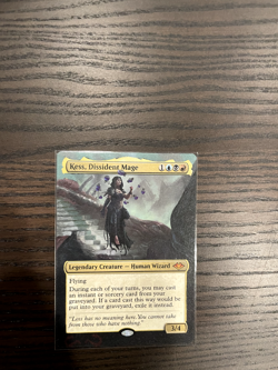 Kess, Dissident Mage (Extended Altered Art, Acrylic Paint) - Image 1